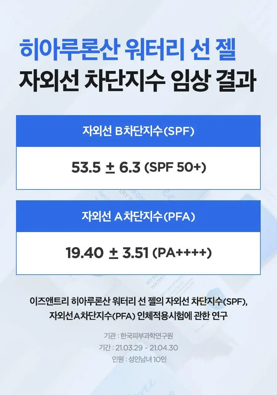 [NCT 재민PICK] 이즈앤트리 히아루론산 워터리 선젤 50ml 상세페이지 14